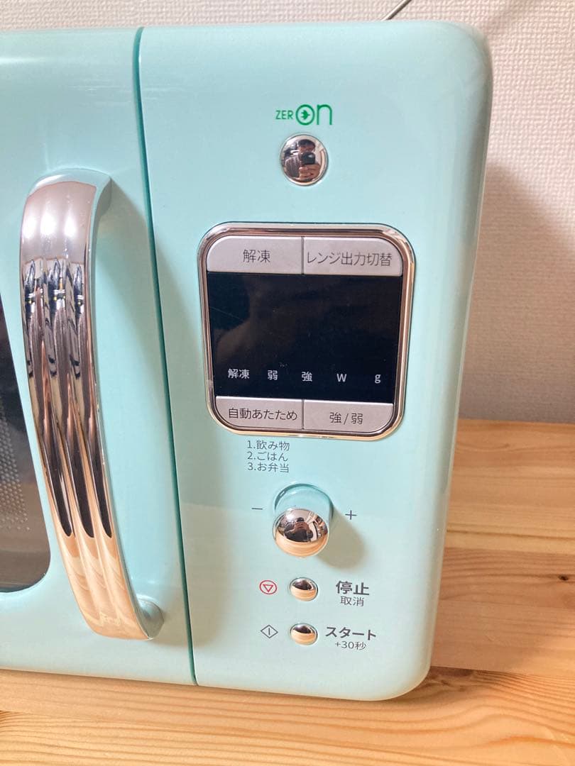 ☆美品 レア daewoo 電子レンジ レトロ DM-E25AM ミント ダイウ