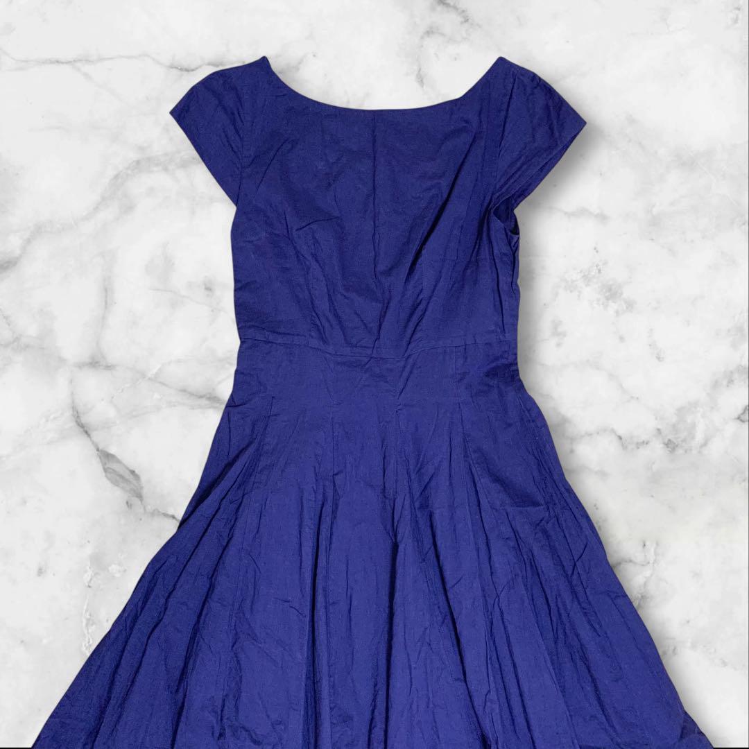 【超人気モデル⭐︎】マリハ 月の夢のドレス ワンピース コットン 38 紺