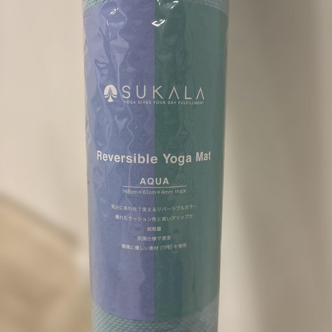 ラバ店舗購入　SUKALA リバーシブルヨガマットAqua