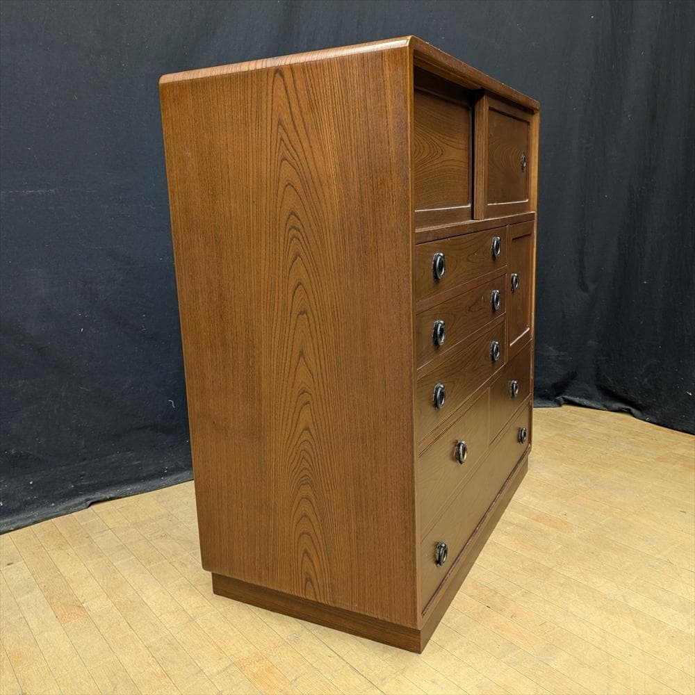 民芸家具　整理箪笥　時代箪笥　タンス　たんす　箪笥　引き出し　収納家具　引き戸