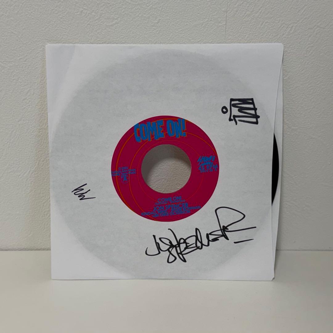 Jon Spencer ジョン スペンサー 直筆サイン入り 7インチ レコード