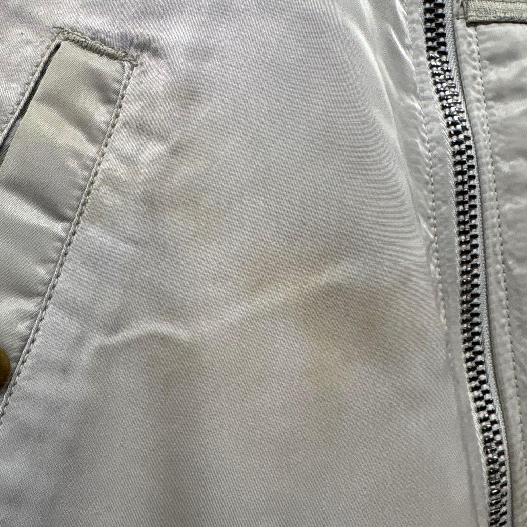 米軍実物のMA-1フライトジャケット　38グレー