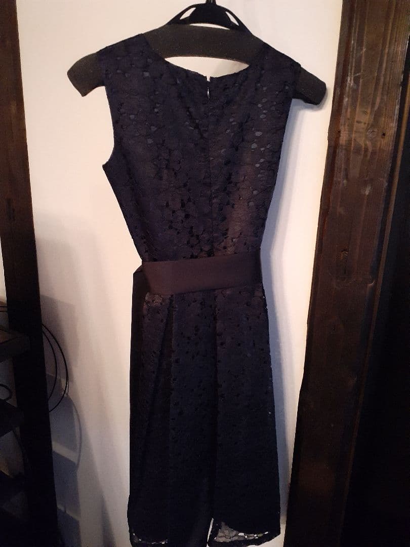 ポンポネット 総レース ワンピース のみ ネイビー 紺 セット フォーマル