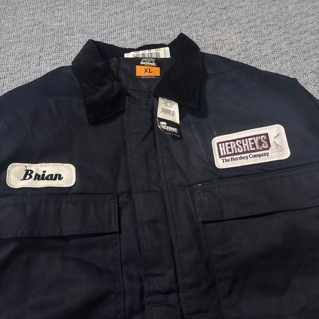 デッドストック BERNE ハーシーズ 企業 ダックジャケット XL 古着