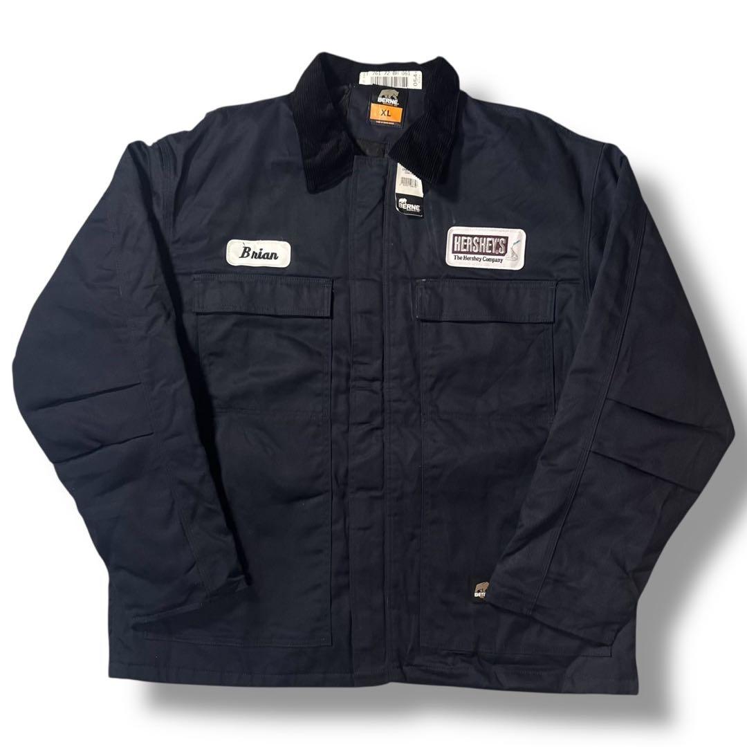 デッドストック BERNE ハーシーズ 企業 ダックジャケット XL 古着