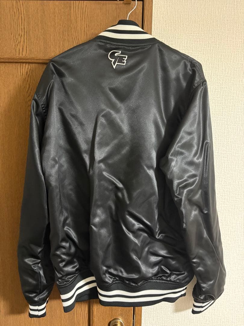 GOODENOUGH サテン スタジャン 黒 XL グッドイナフ