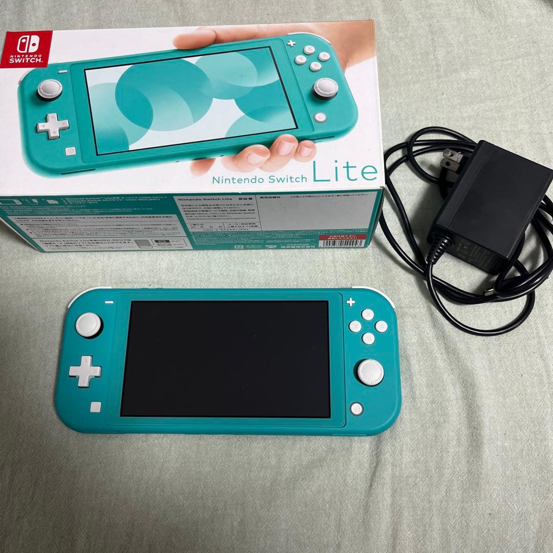 Nintendo Switch Lite ターコイズ 本体　箱・ACアダプター付