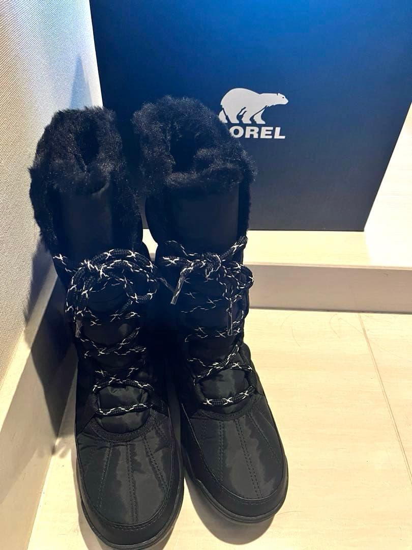 超美品☆SOREL ウィンターブーツ 黒　箱付