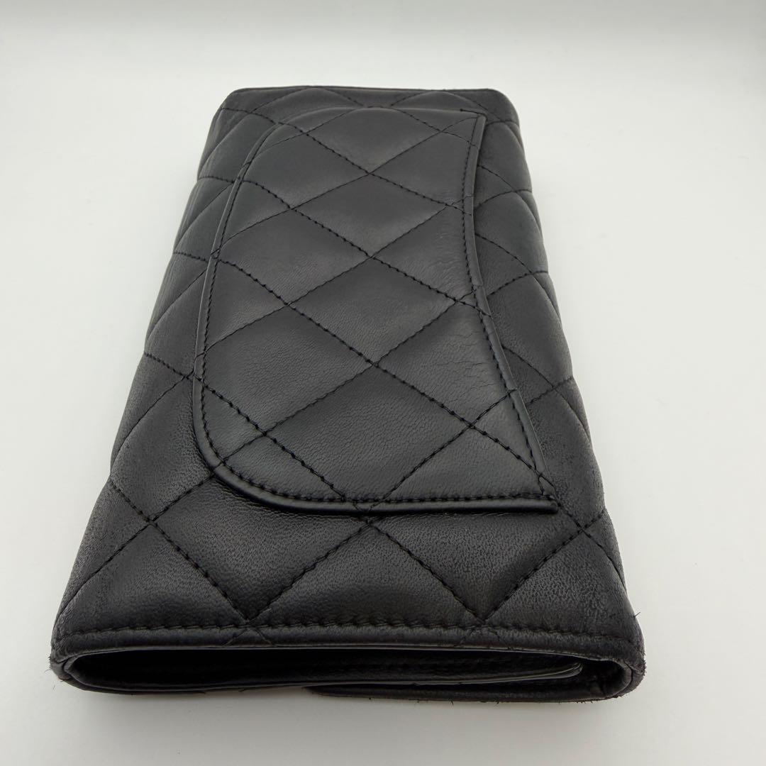 CHANEL シャネル 財布 マトラッセ フラップウォレット 三つ折り