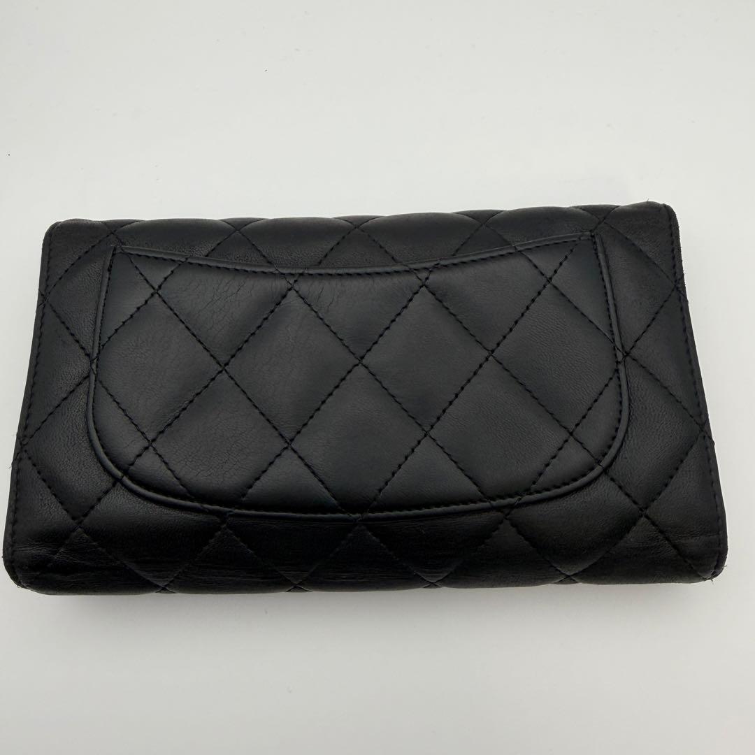 CHANEL シャネル 財布 マトラッセ フラップウォレット 三つ折り