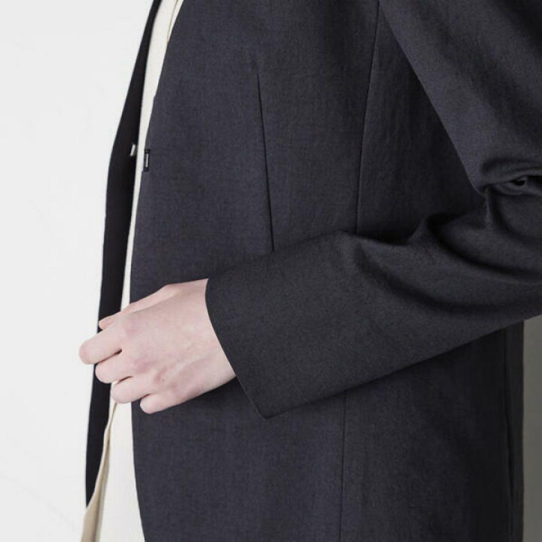 未使用 la.f… ストレッチノーカラージャケット洗濯機で洗える