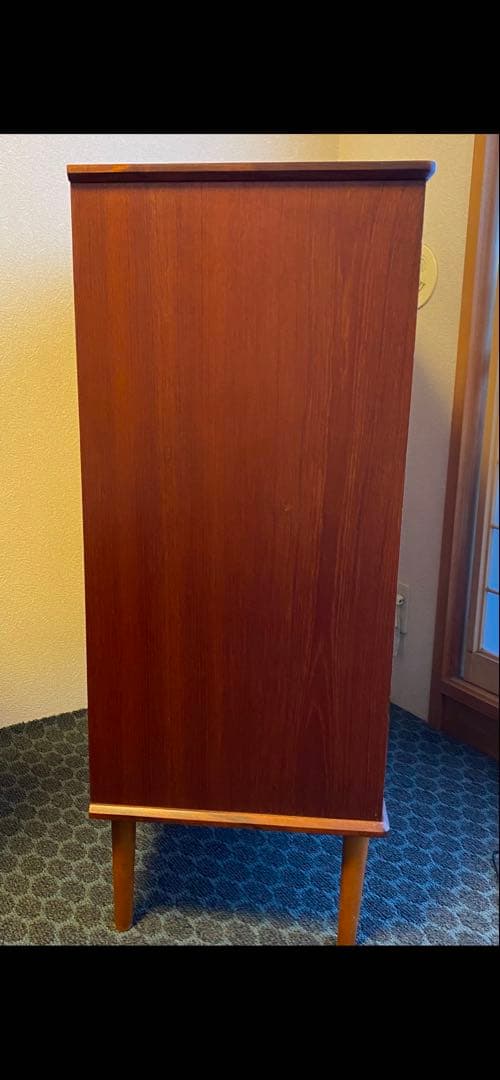 3月中旬まで　北欧ヴィンテージ　デンマーク製　チーク6段チェスト