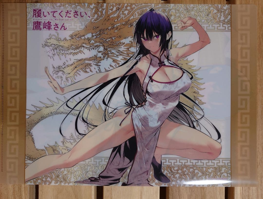 履いてください、鷹峰さん1〜10巻　特典クリアファイル＆イラストカード＆ポスター