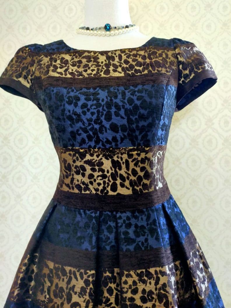 超美✿エムズグレイシー✿レオパード柄✿ Aライン✿ドレスワンピース