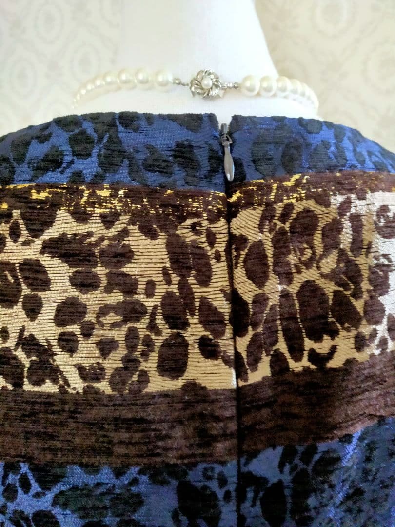 超美✿エムズグレイシー✿レオパード柄✿ Aライン✿ドレスワンピース