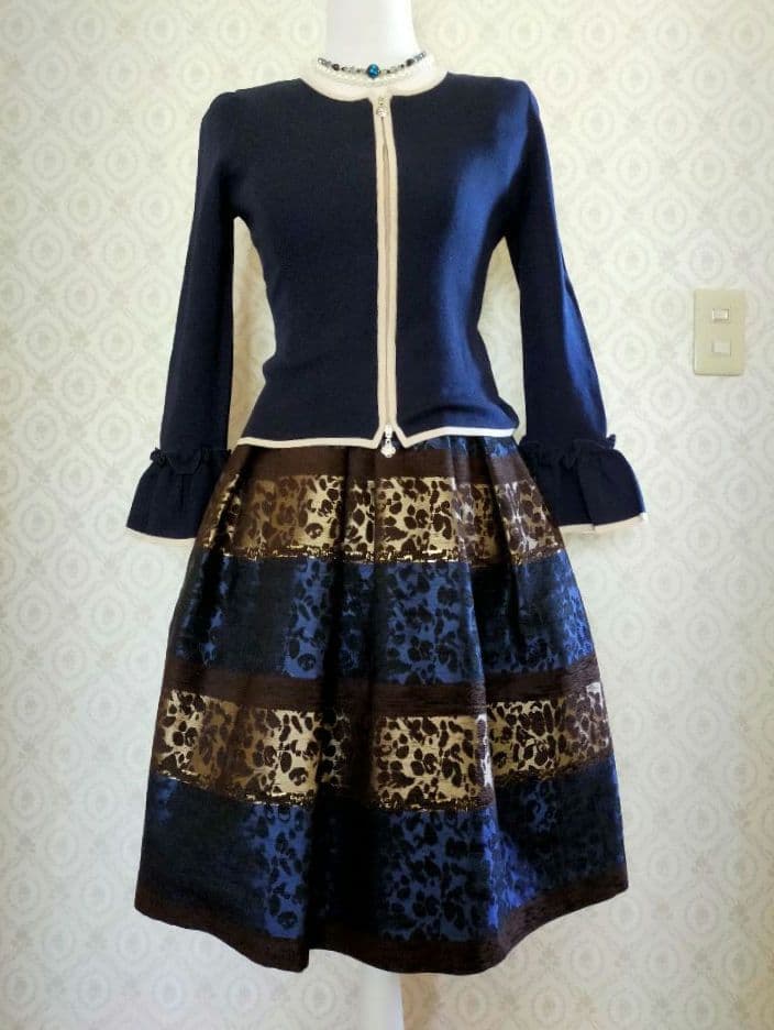 超美✿エムズグレイシー✿レオパード柄✿ Aライン✿ドレスワンピース