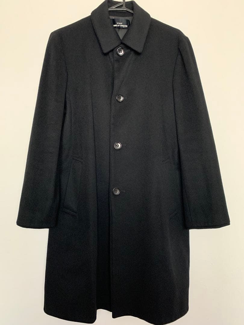 tricot COMME des GARCONS カシミヤコート 黒 Mサイズ