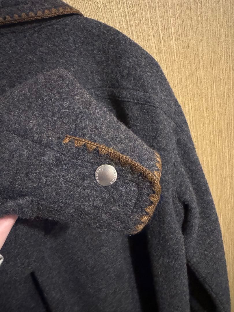 【CABaN】　キャバン　ウールフリースジャケット　グレー　Mサイズ