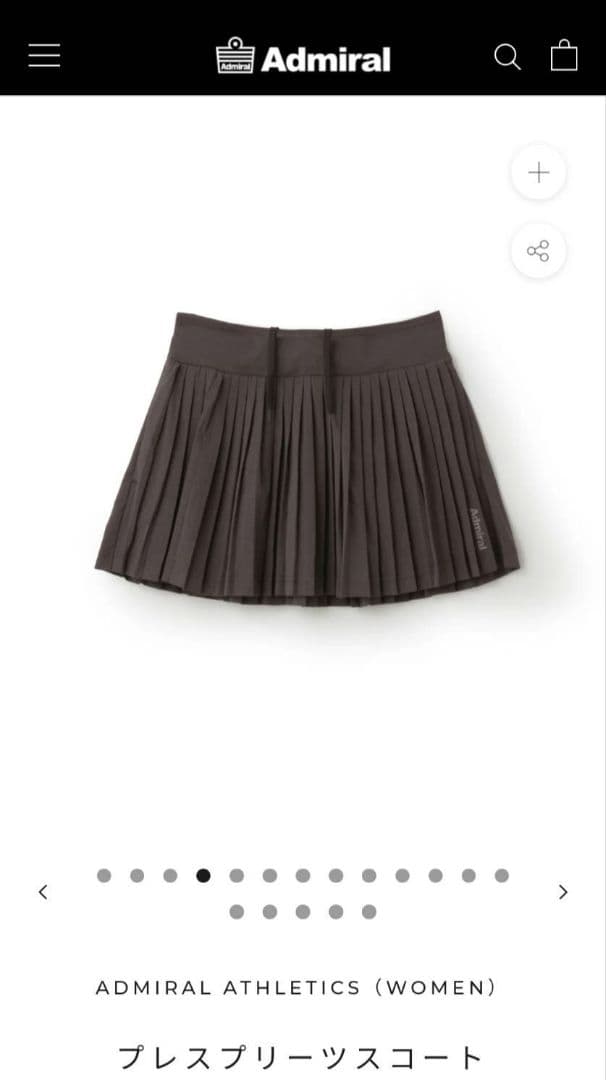 Admiral 2025FW プレスプリーツスコート