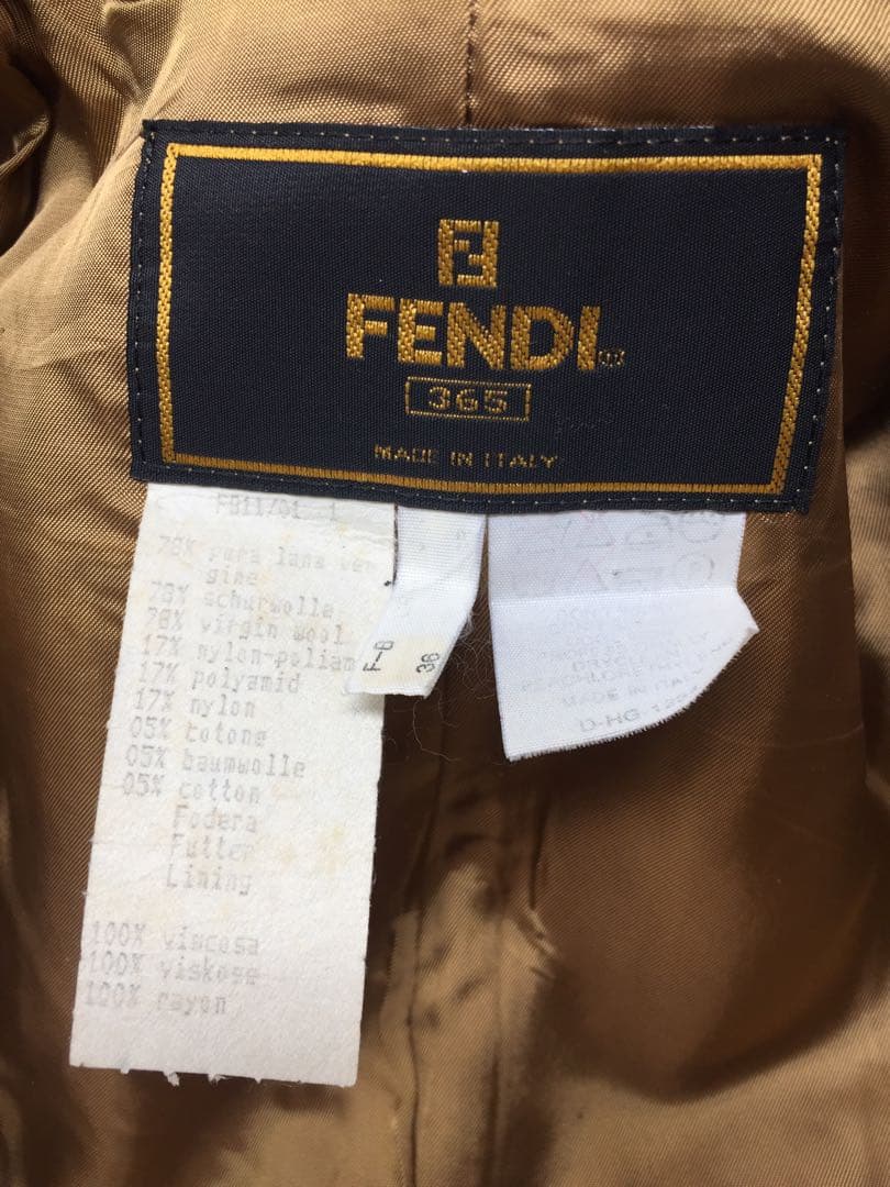 FENDI 365 ヴィンテージ ウール ジャケット セットアップ