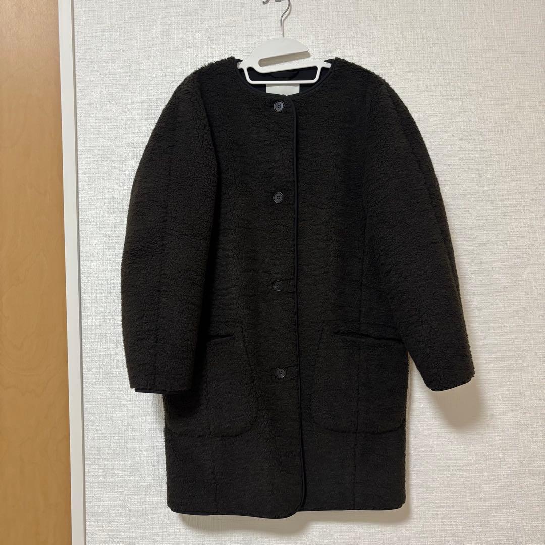 COS コス　ロングラインテディジャケット　ボアコート