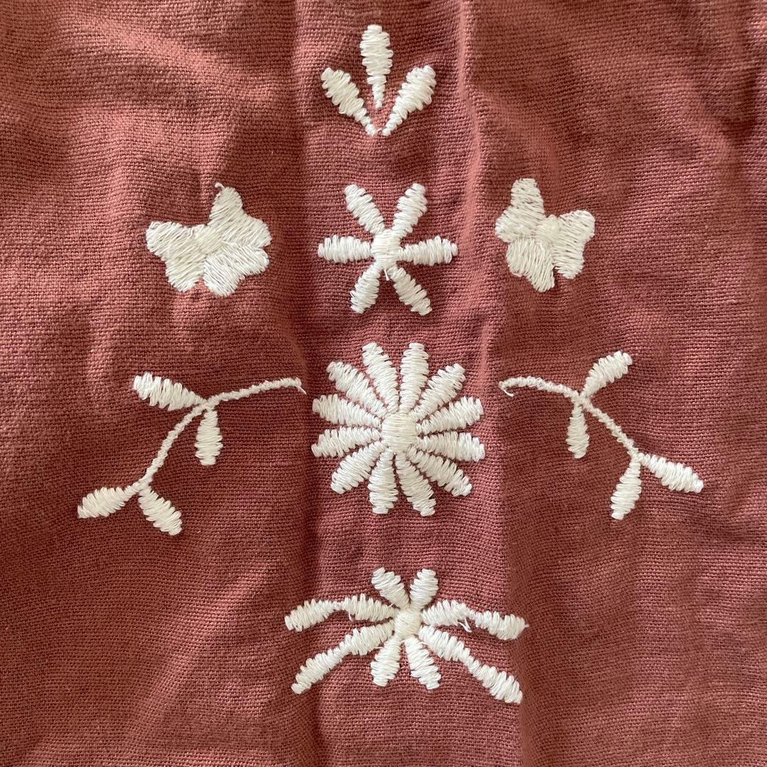 Apolina 刺繍長袖ワンピース　3-5y