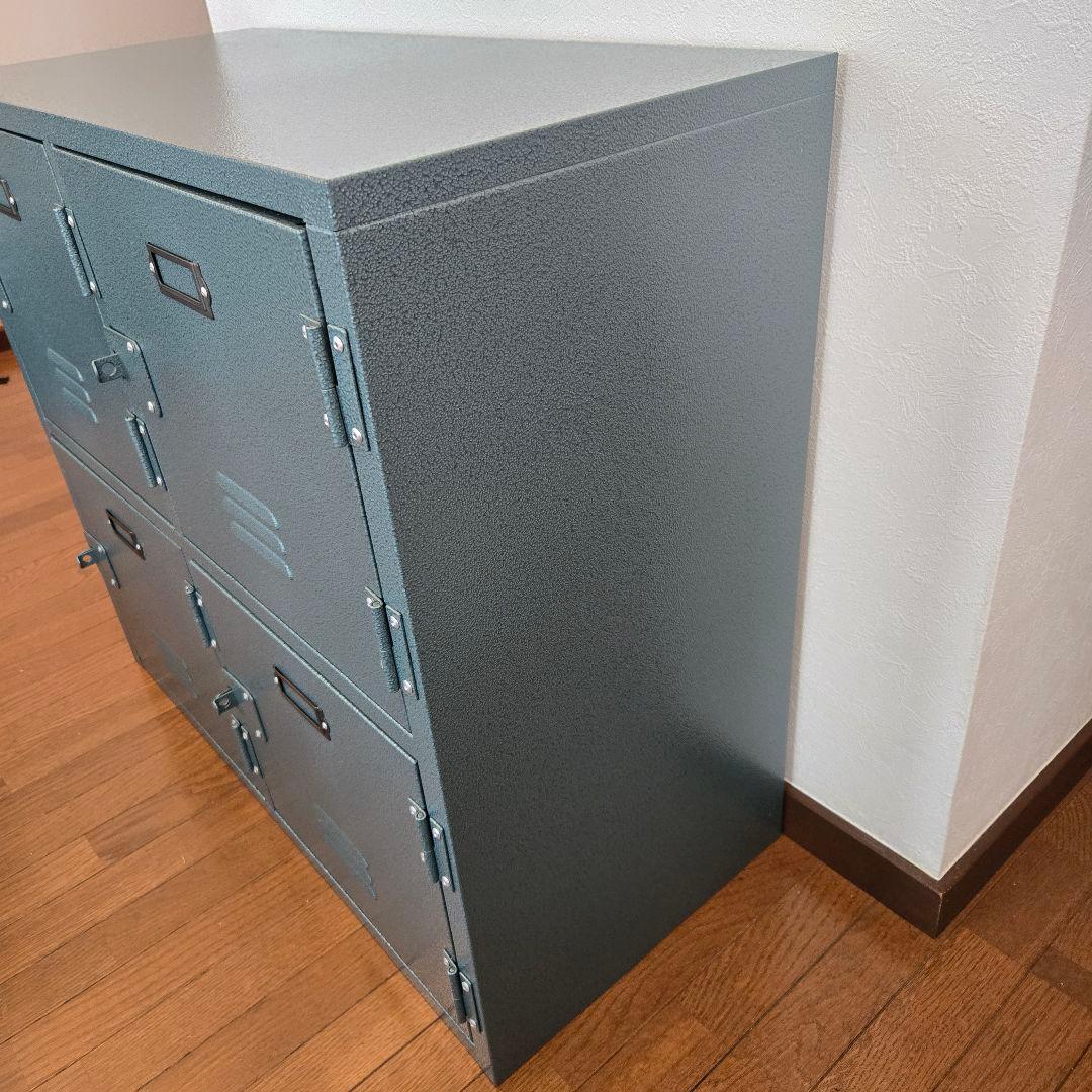 東谷 ラルド チェスト4D グリーン スチール ロッカー