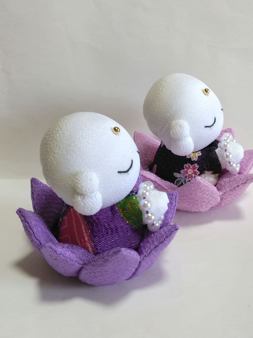 ラビベア　ちりめん細工　桜とめじろの吊し飾り