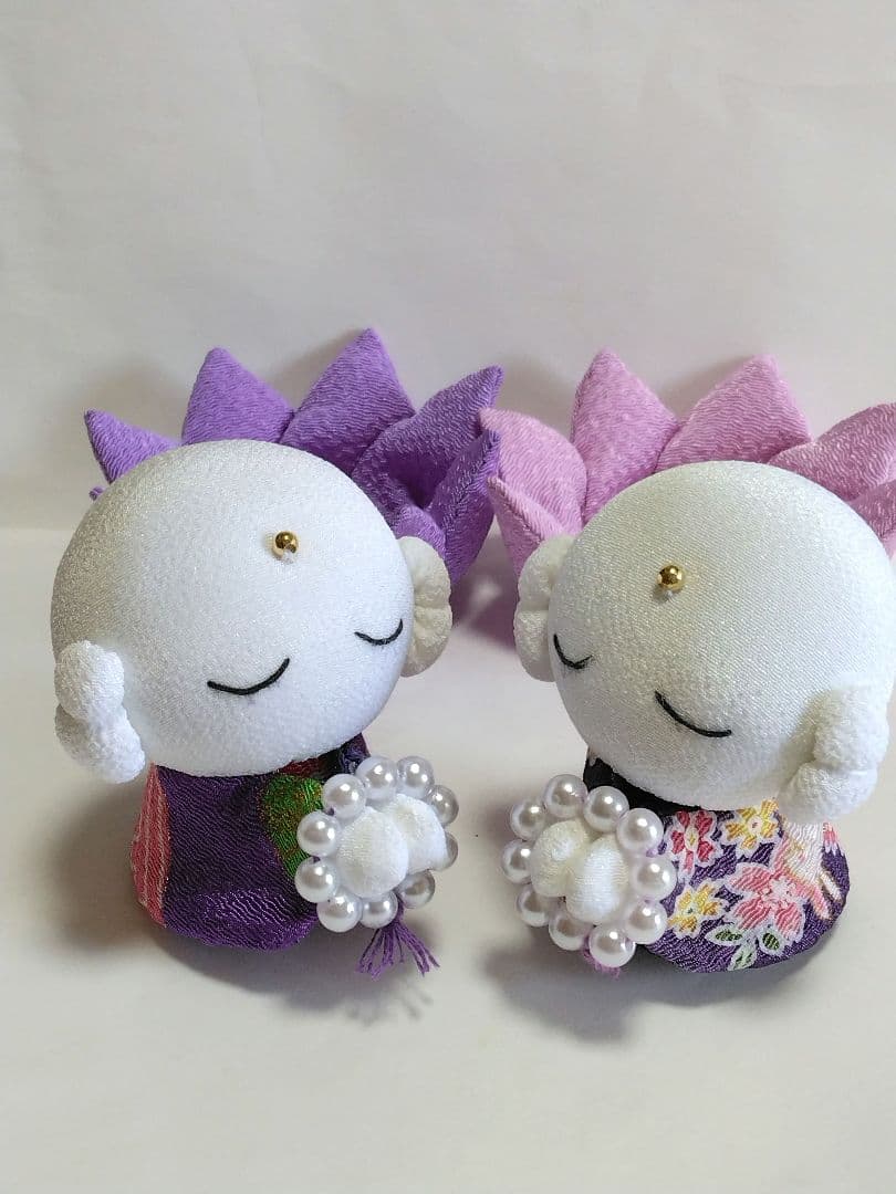 ラビベア　ちりめん細工　桜とめじろの吊し飾り