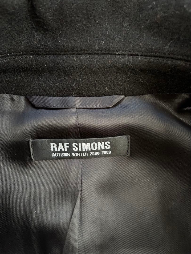 ꧁*꧂様 ラフシモンズ　RAFSIMONS　ショート　コート　黒　2008-20