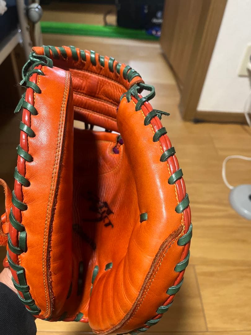 ミズノ 野球グローブ オレンジ