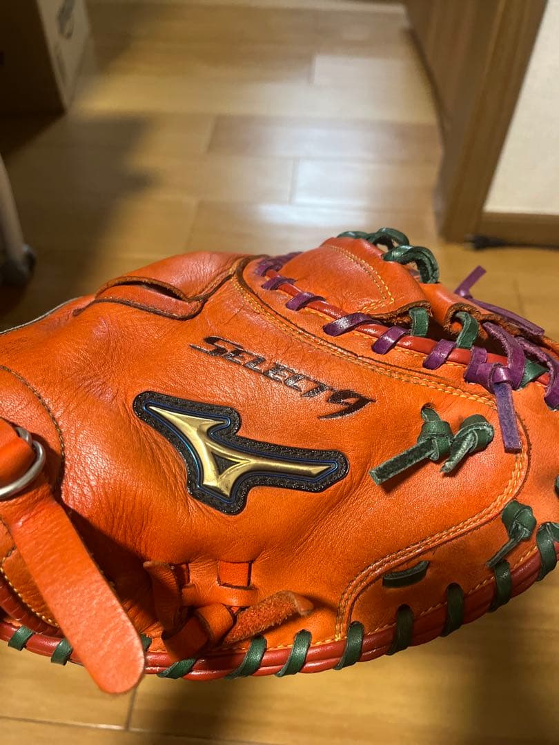 ミズノ 野球グローブ オレンジ