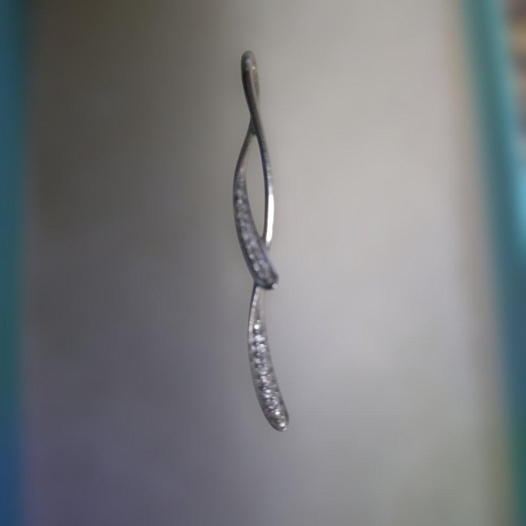 0.12 k18WGの刻印　ネックレストップ