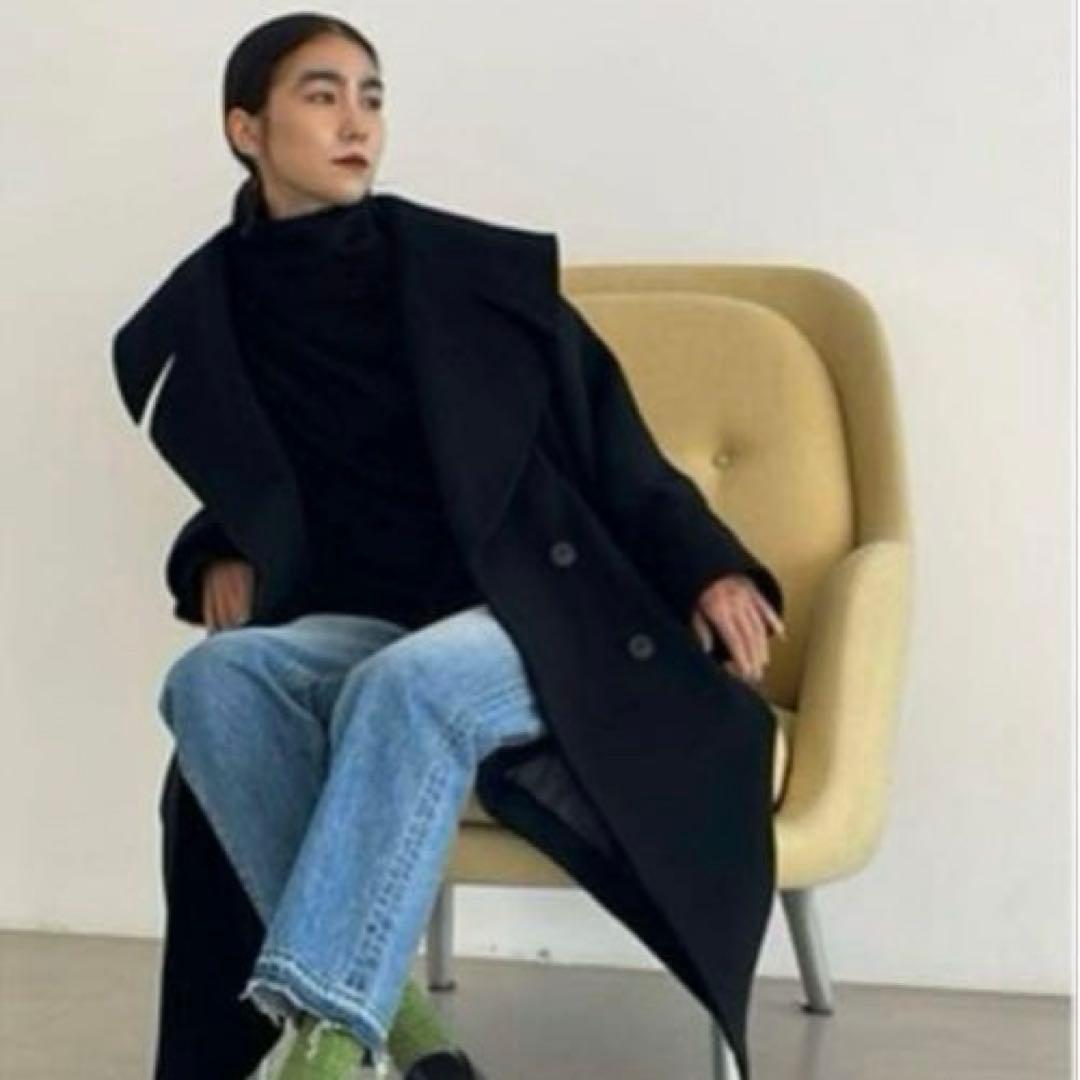 1/20削除※BLACK by moussy big collar coat