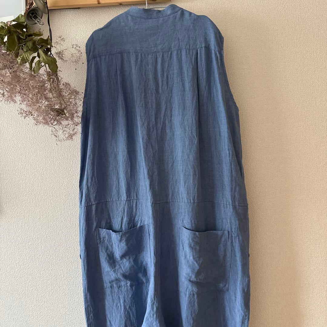 新品★ トゥジュー toujours ハードウォッシュリネン　オールインワン