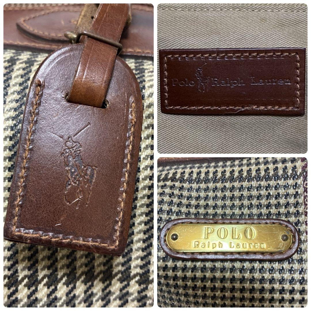 美品☆ポロラルフローレン ボストンバッグ 2way ショルダー レザー