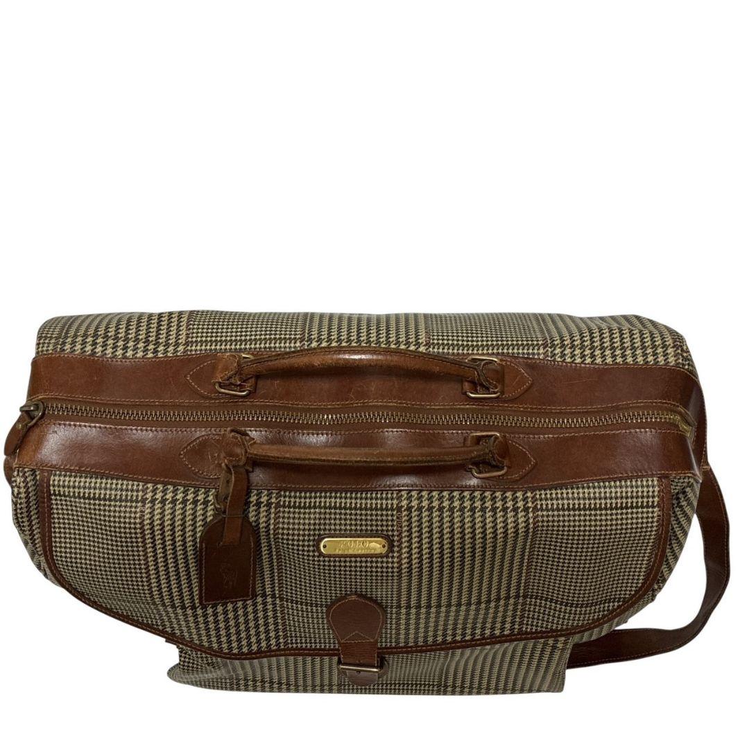 美品☆ポロラルフローレン ボストンバッグ 2way ショルダー レザー