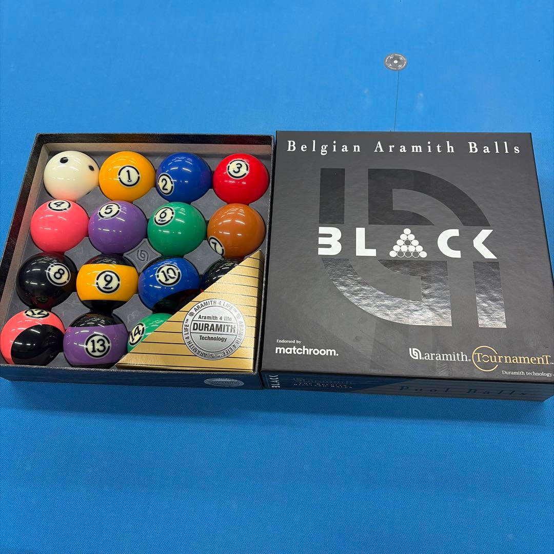 【店舗使用品】デュラミスブラック ビリヤードボールセット