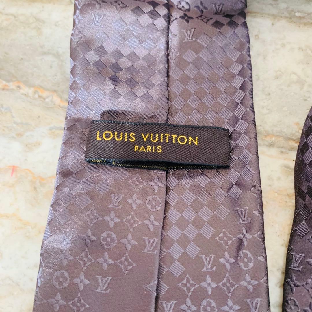 N308 美品 人気柄 ルイヴィトン クラヴァットミックス ネクタイ メンズ