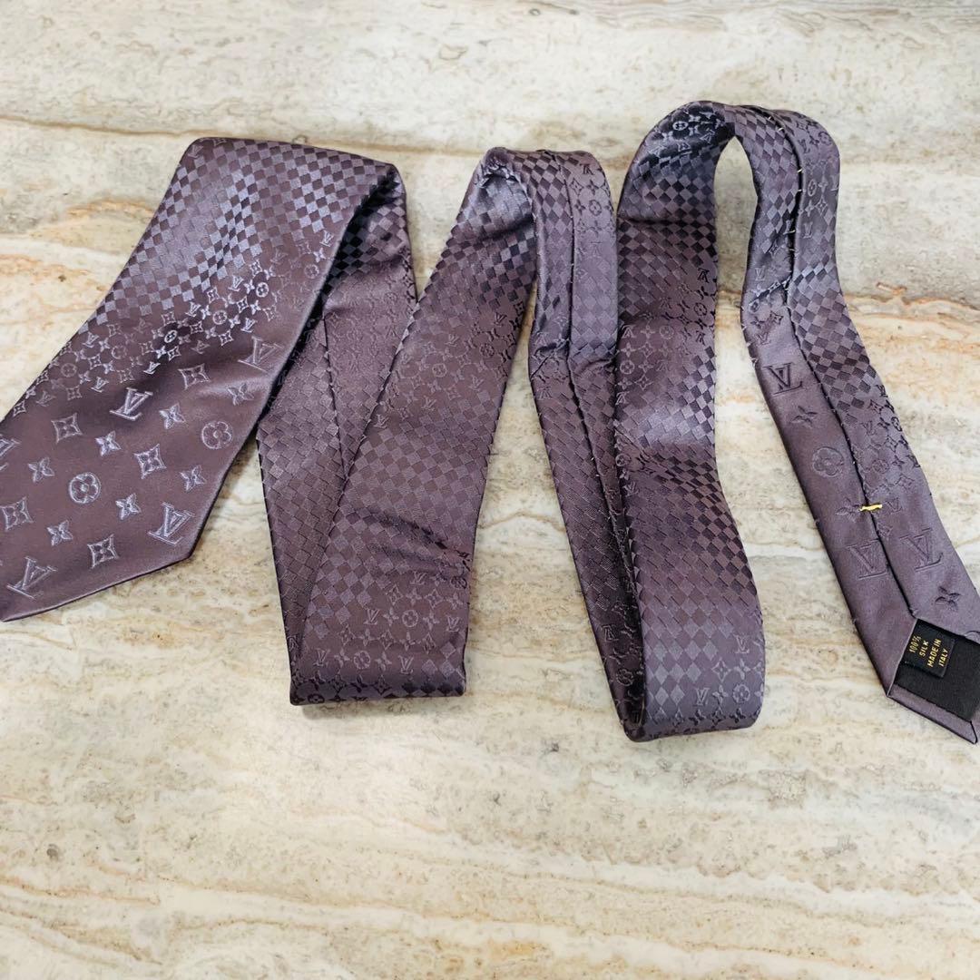 N308 美品 人気柄 ルイヴィトン クラヴァットミックス ネクタイ メンズ