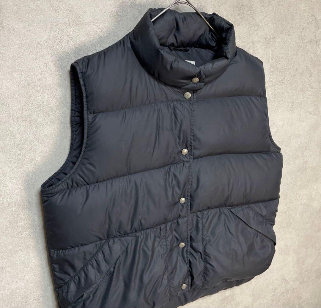 古着 90s エルエルビーン ブラック 黒 ダウン ベスト