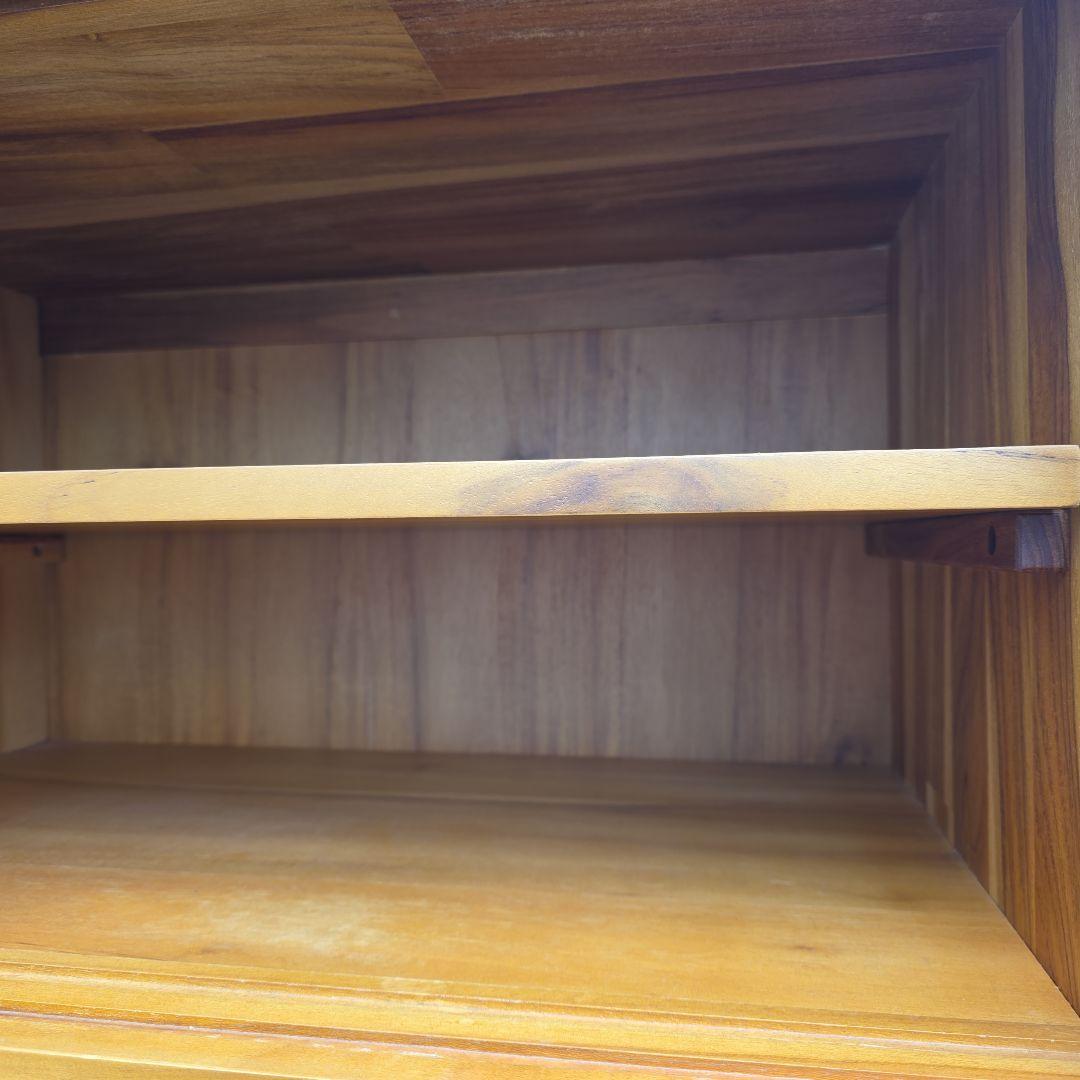 unico 食器棚　チーク　天然木　ミサワ　ユニコ