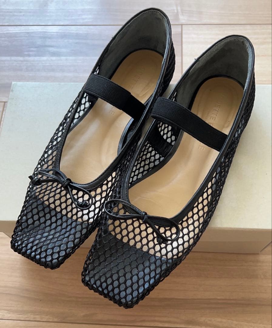 極美品◼️ODETTE É ODILE ◼️メッシュバレエシューズ