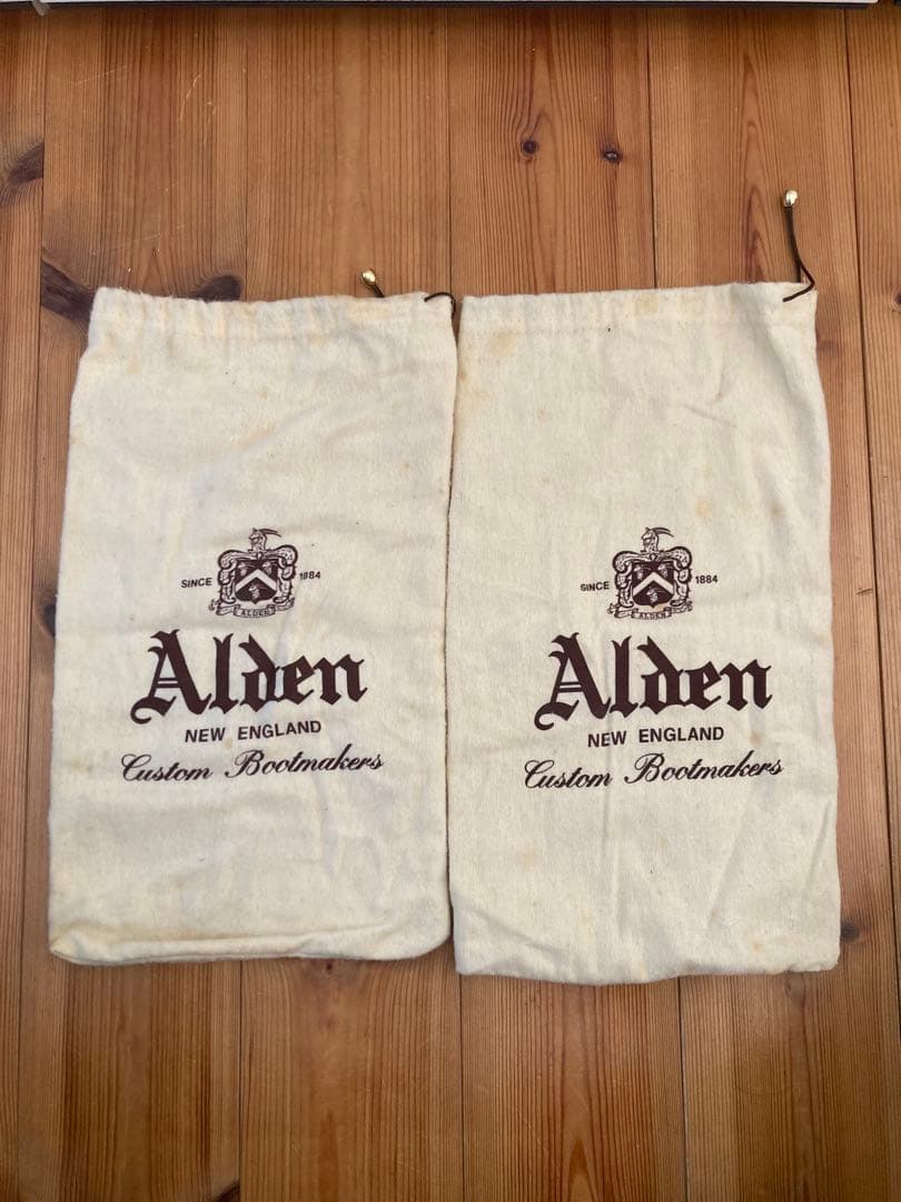 24時間限定 美品 オールデン プレーントゥ　オールウェザー　型押しカーフ947