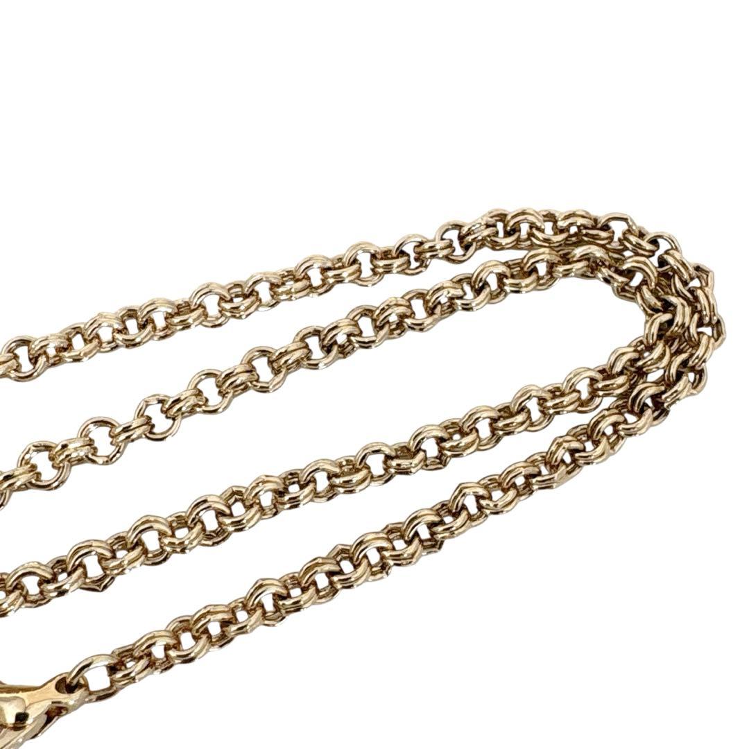 クリスチャンディオール CDロゴ ラインストーン ゴールド ネックレス