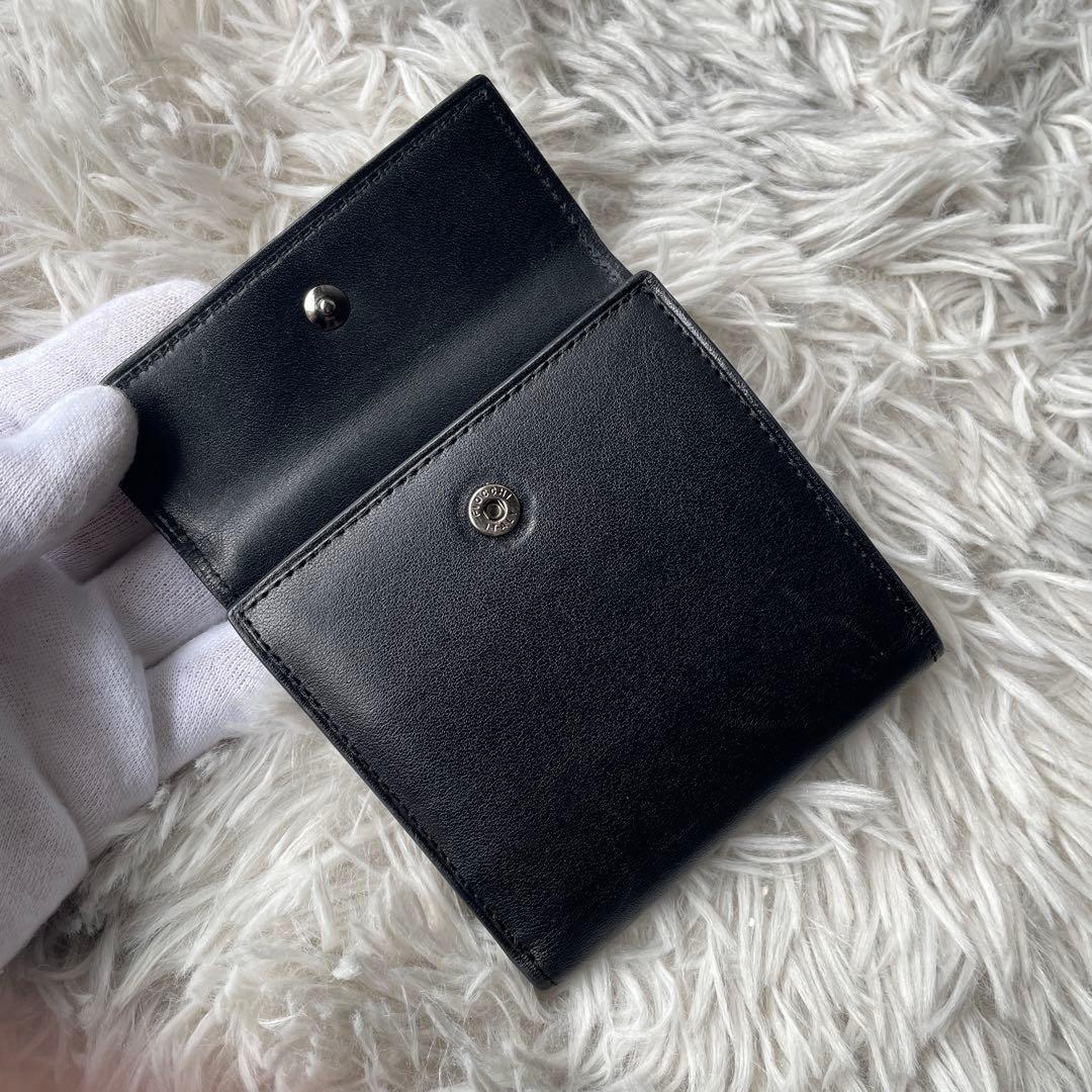 土屋鞄 スモールウォレット 三つ折り財布 ブラック