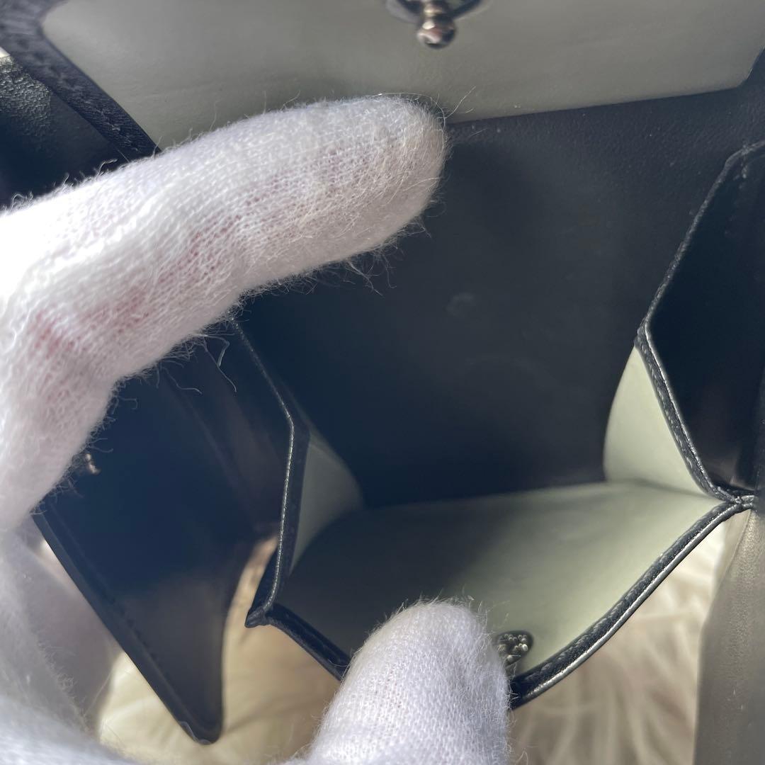 土屋鞄 スモールウォレット 三つ折り財布 ブラック