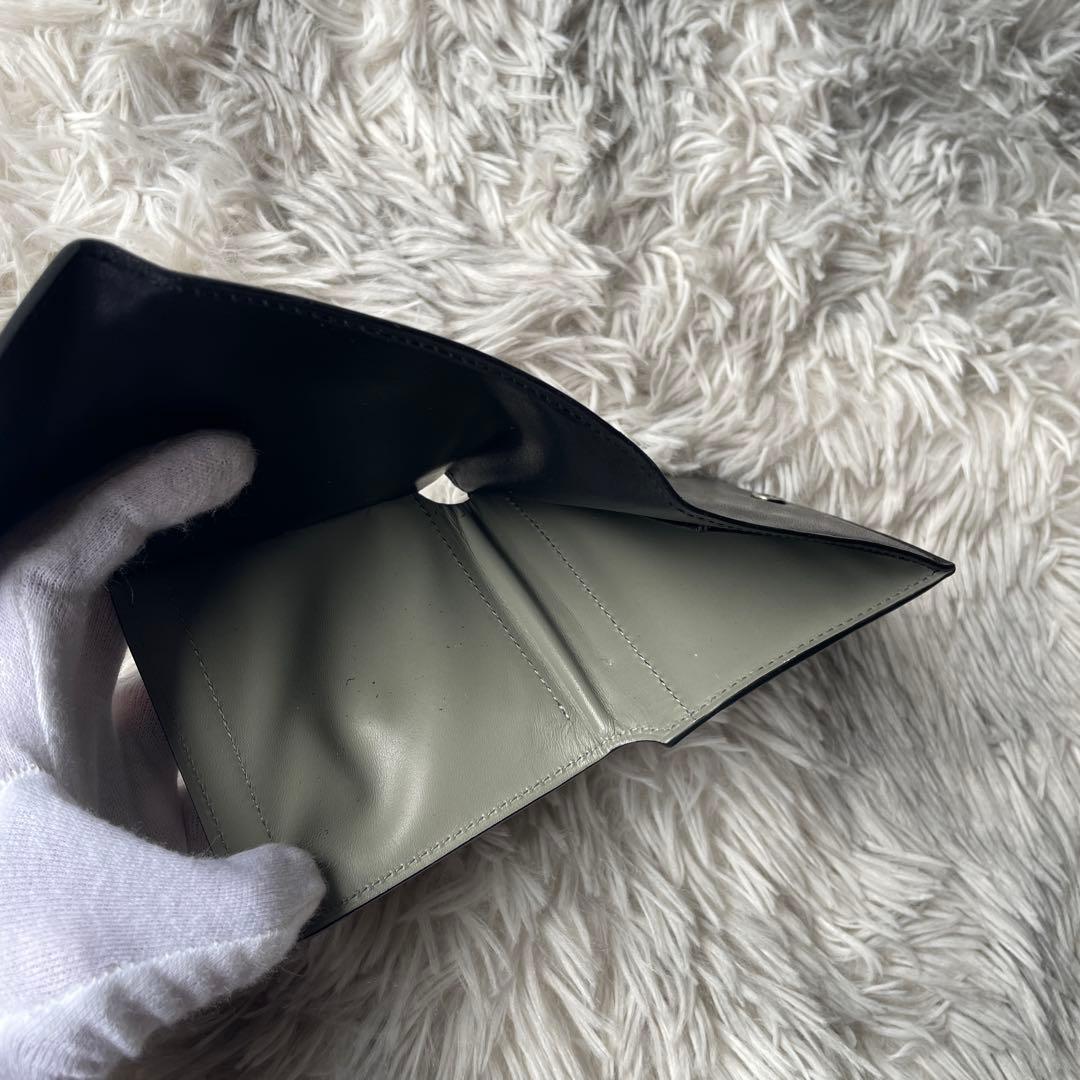 土屋鞄 スモールウォレット 三つ折り財布 ブラック