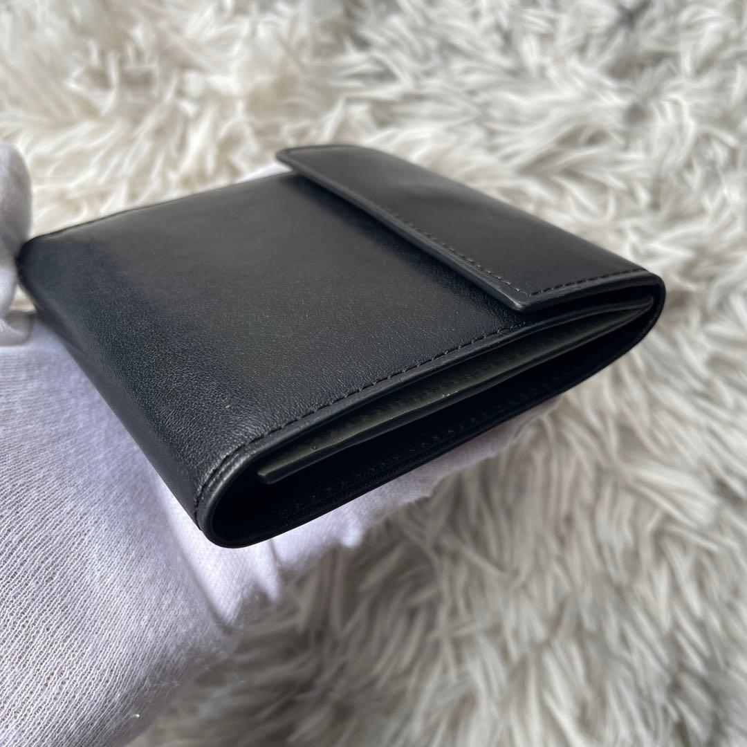 土屋鞄 スモールウォレット 三つ折り財布 ブラック