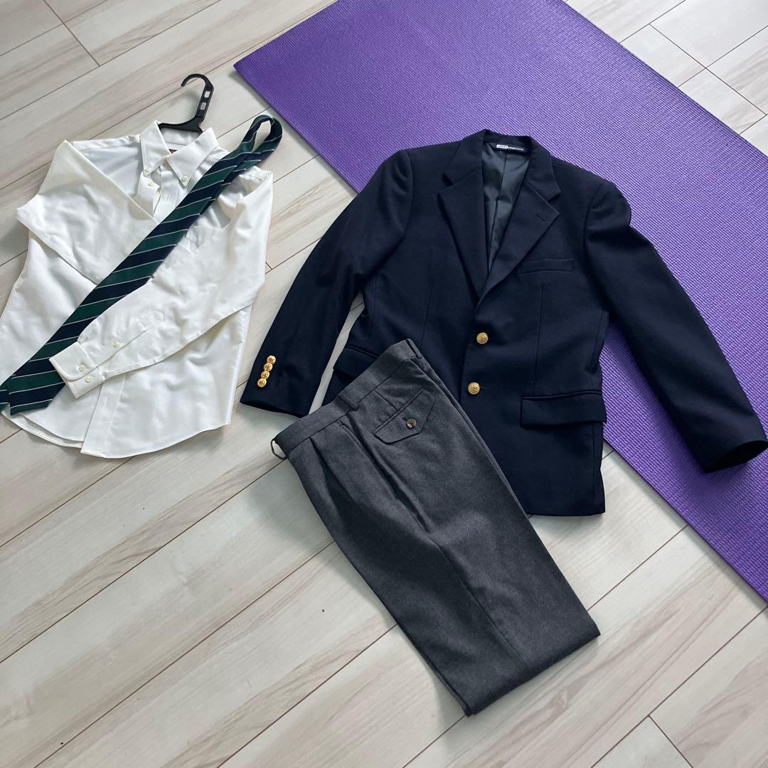 ラルフローレン　紺ブレとパンツ　4点セット